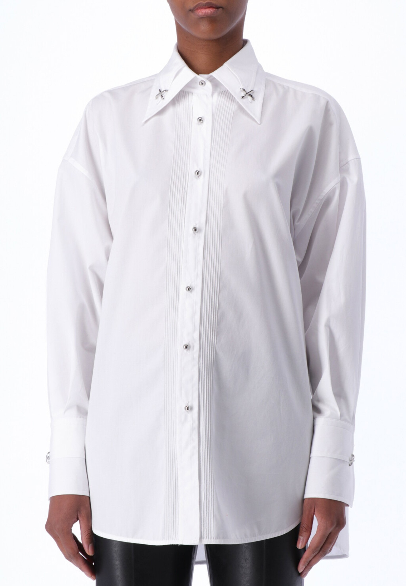 Рубашка ERMANNO SCERVINO Белый, размер 42 129821 - фото 1