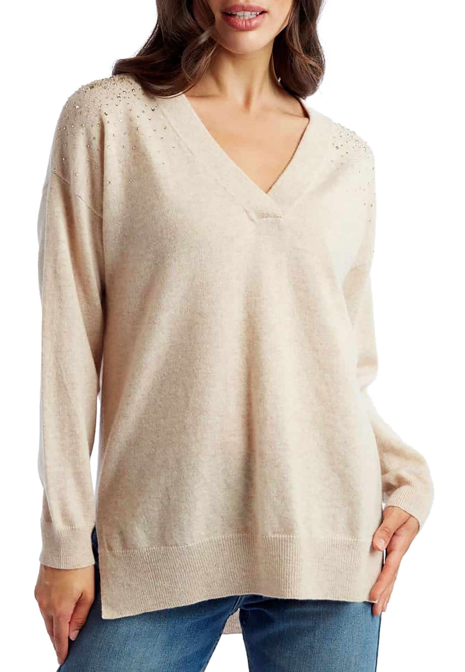 

Пуловер WILLIAM SHARP, Бежевый, Бежевый