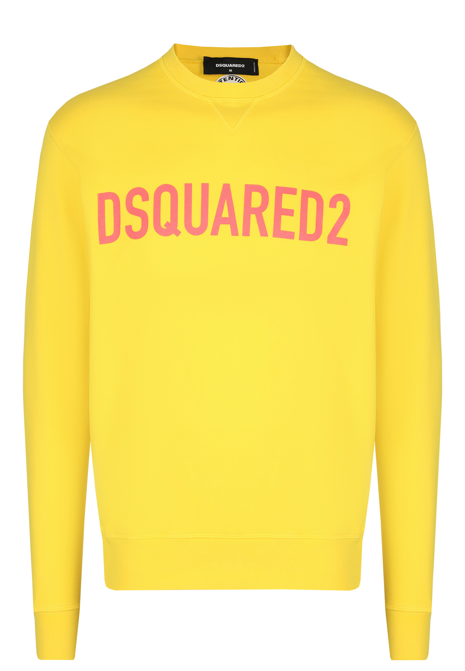 Свитшот DSQUARED2 желтого цвета