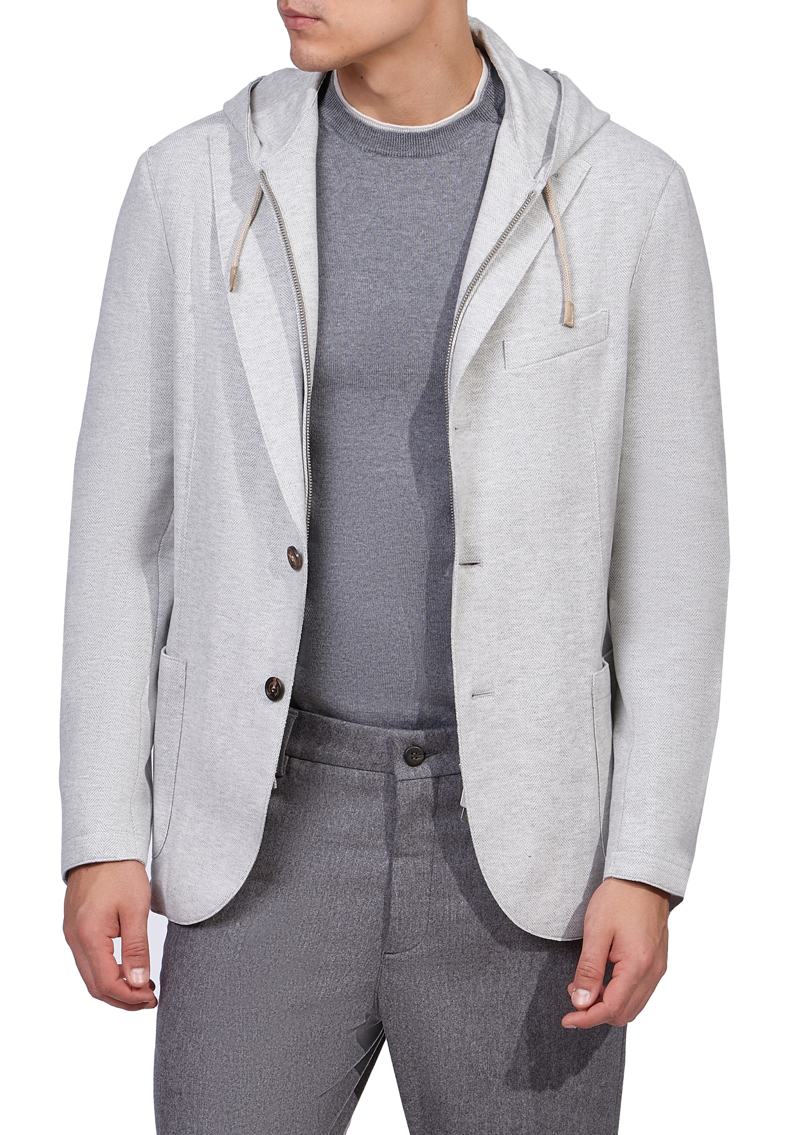 

Пиджак с капюшоном ELEVENTY, Серый, Серый