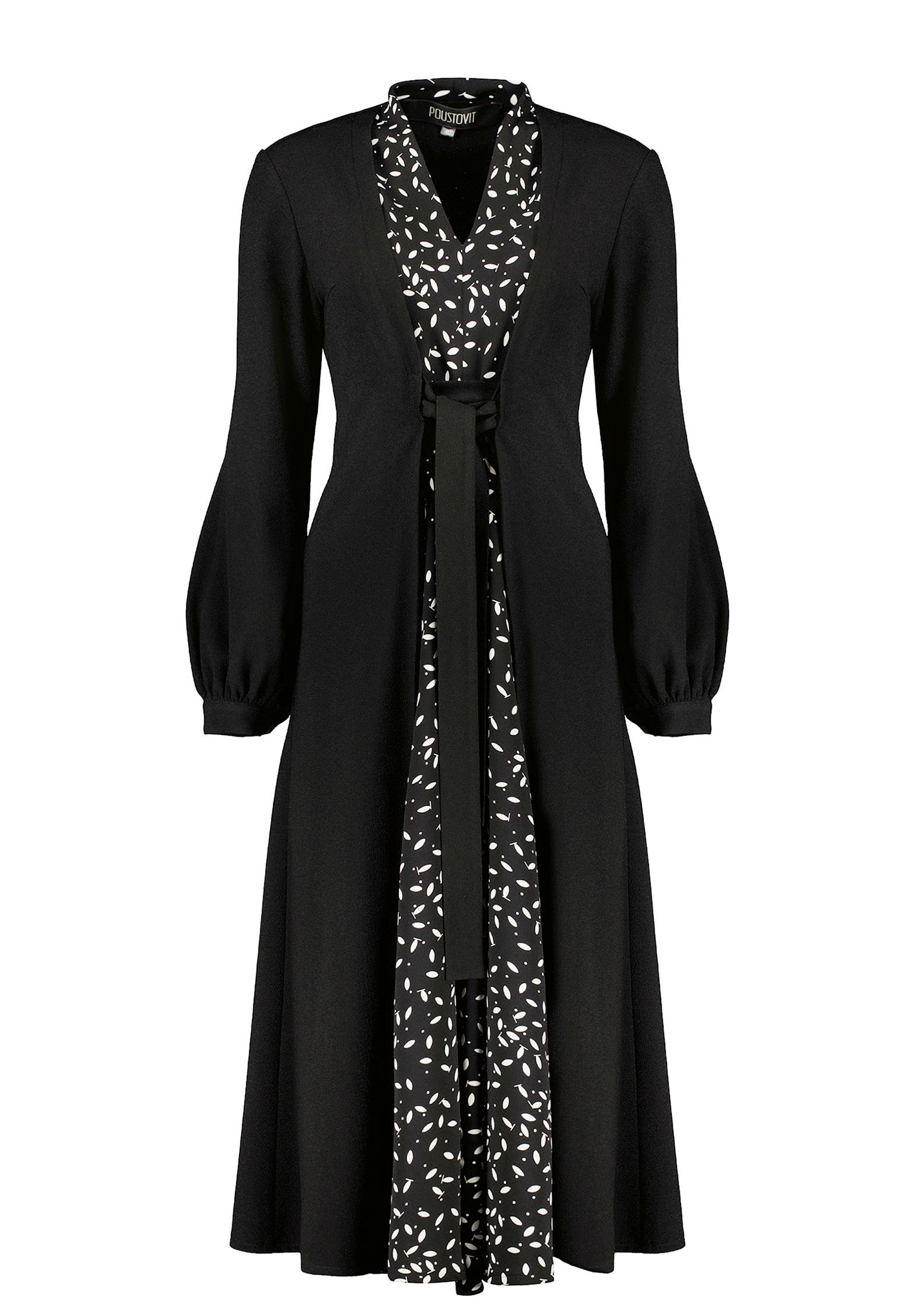 Платье POUSTOVIT Черный, размер 54