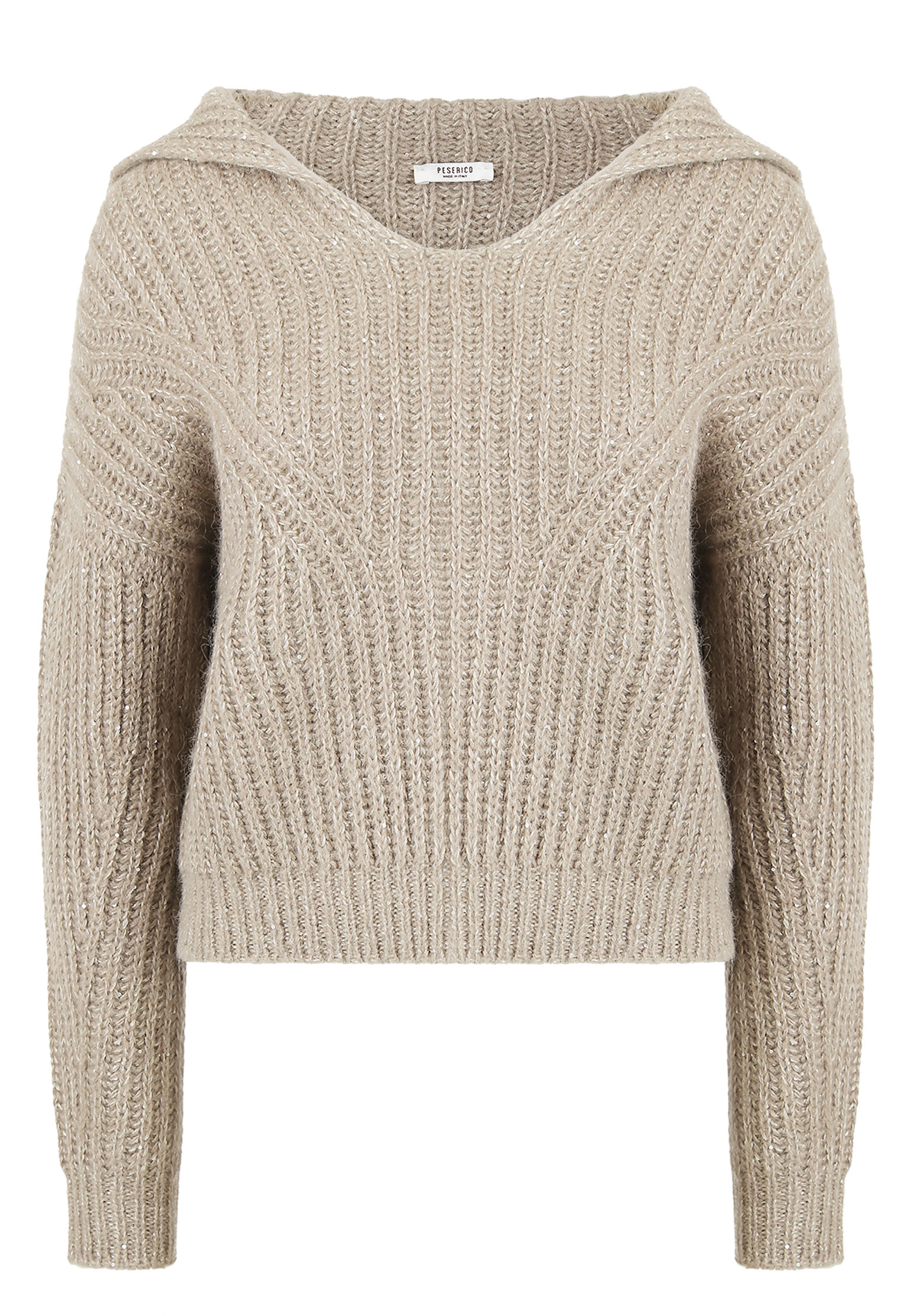 Пуловер PESERICO Бежевый, размер 42 165231 - фото 1