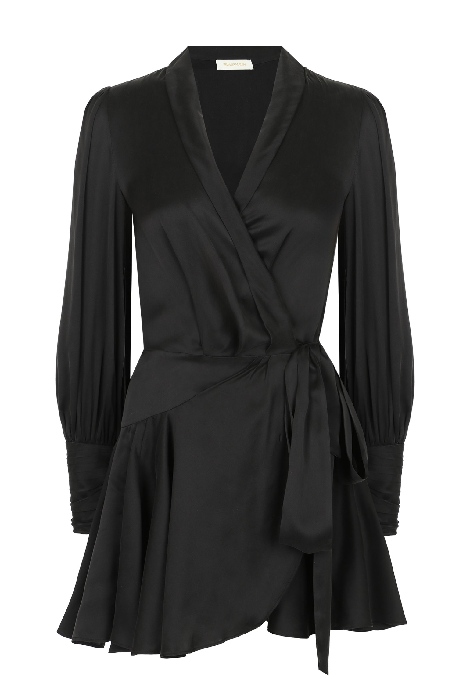 Платье ZIMMERMANN Черный, размер 2