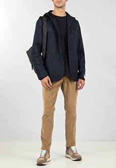Однобортный пиджак с капюшоном ELEVENTY