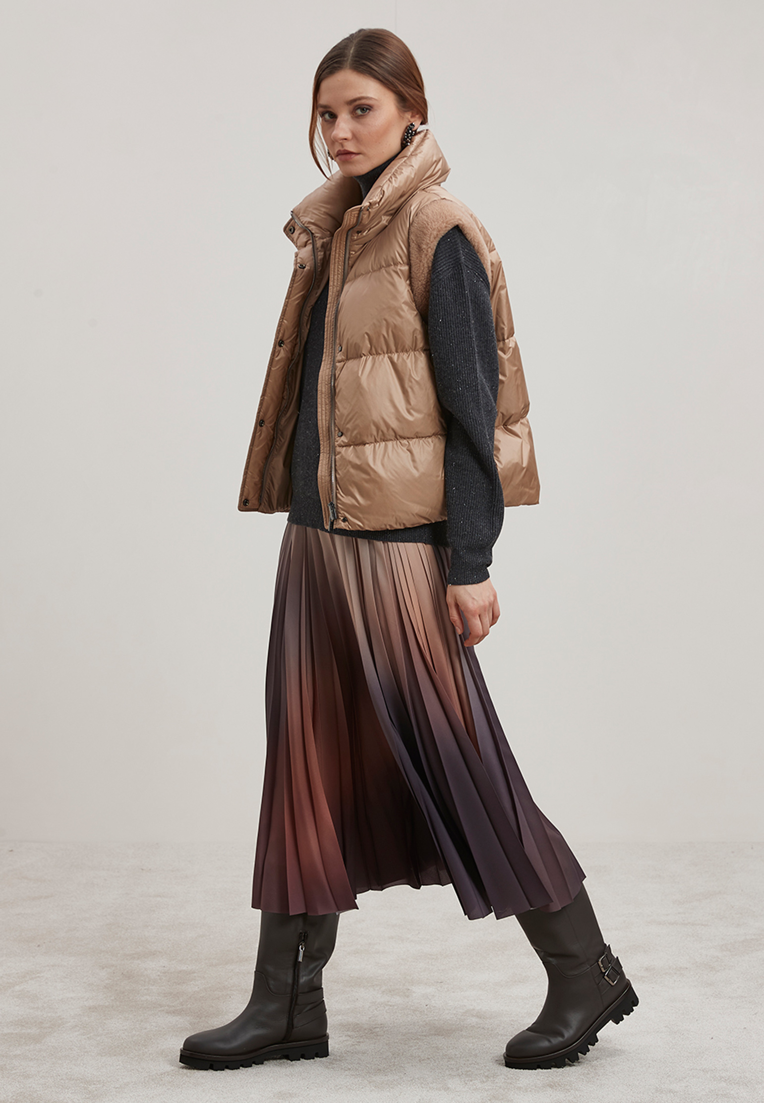 

Жилет PESERICO, Бежевый, Бежевый