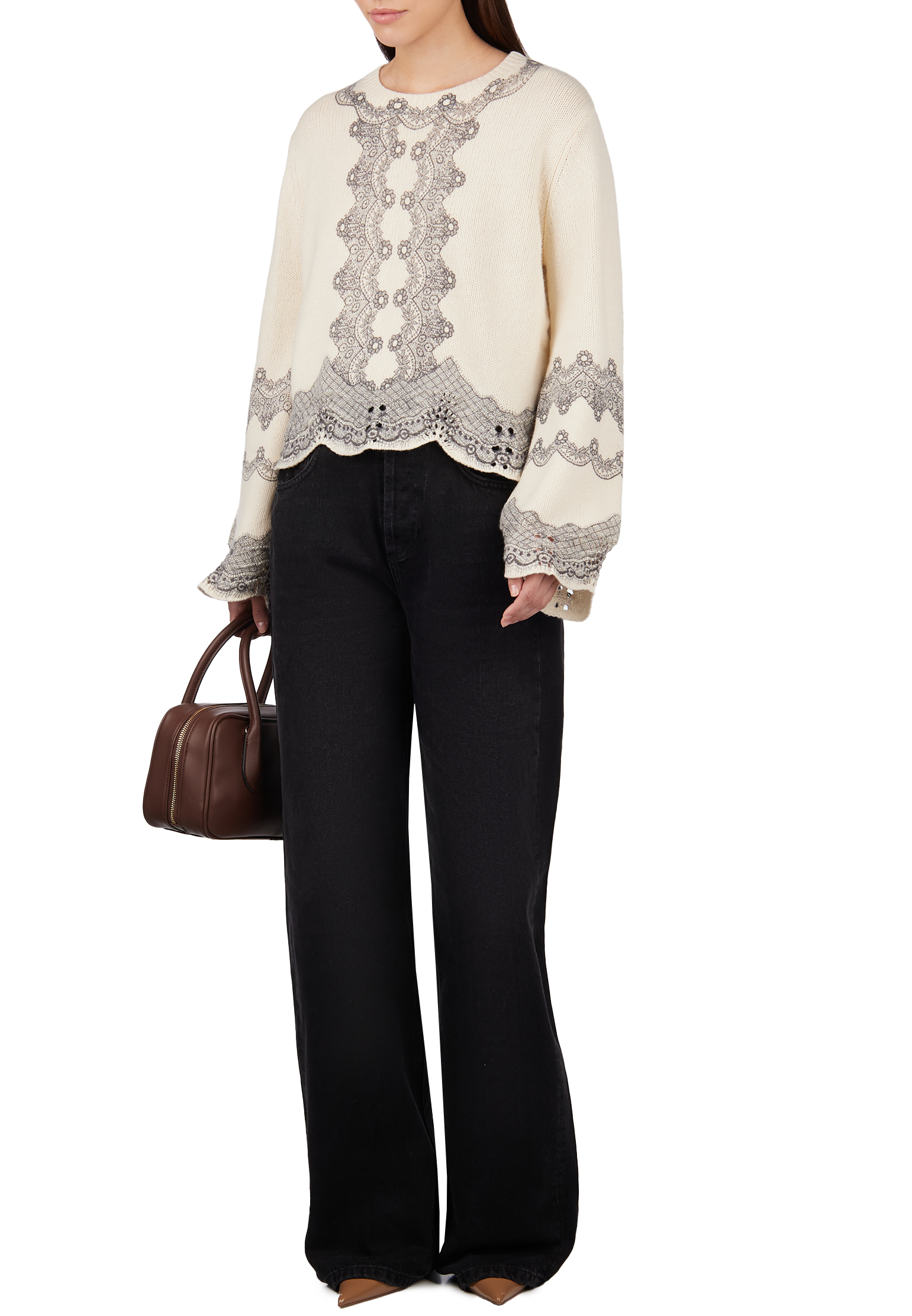 

Джемпер TWINSET Milano, Белый, Белый