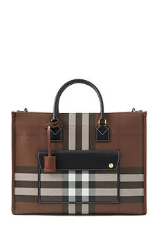 Коричневая сумка BURBERRY