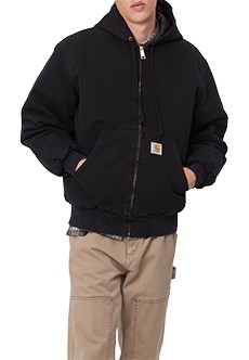 Утепленная куртка из денима с капюшоном CARHARTT WIP