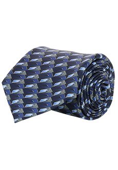 Синий галстук ZILLI