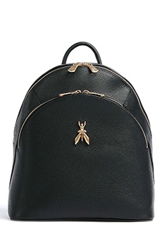 Черный рюкзак с золотым декором fly PATRIZIA PEPE