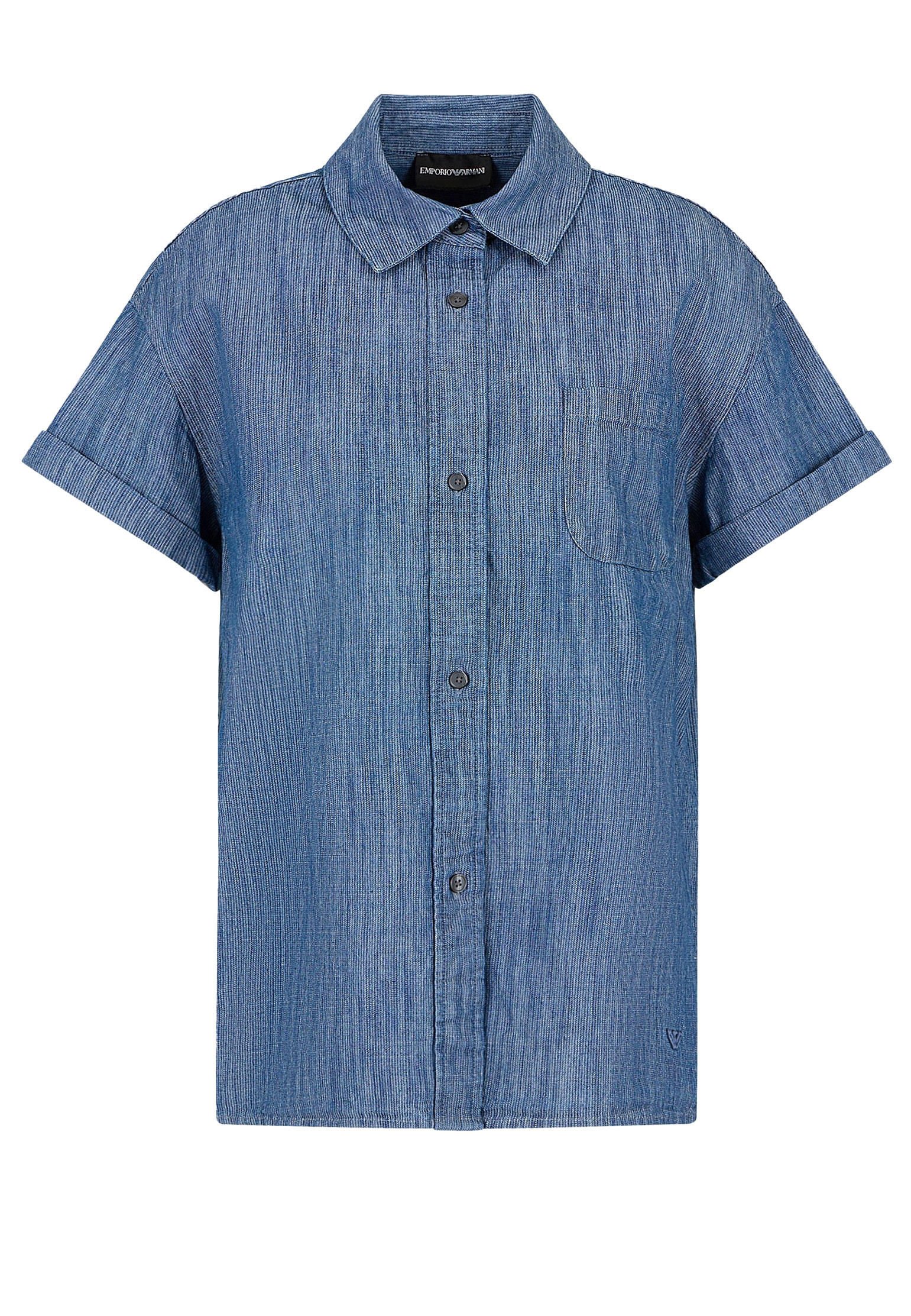 Рубашка EMPORIO ARMANI Голубой, размер 42