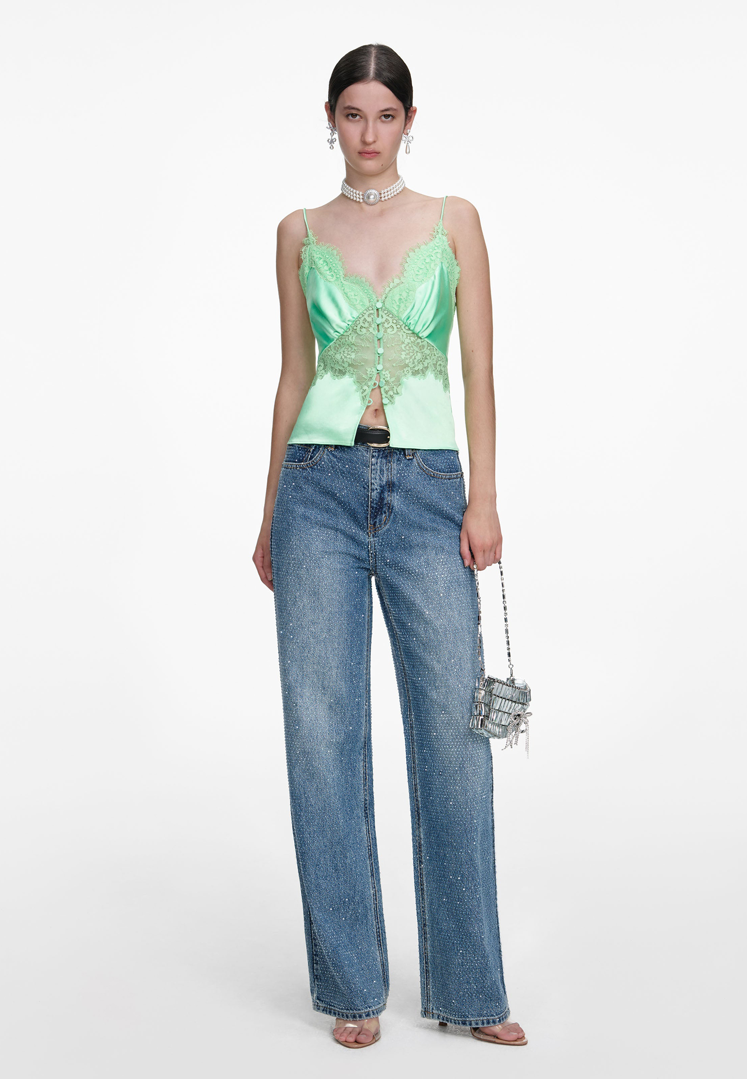 

Джинсы SELF-PORTRAIT, Синий, Синий