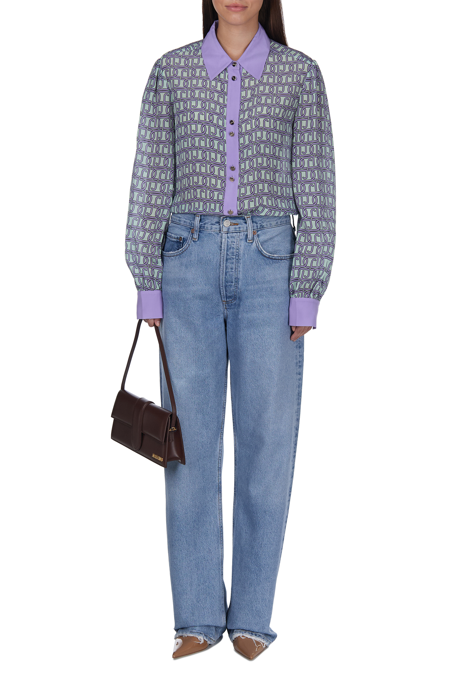 

Рубашка LIU JO, Зеленый, Зеленый