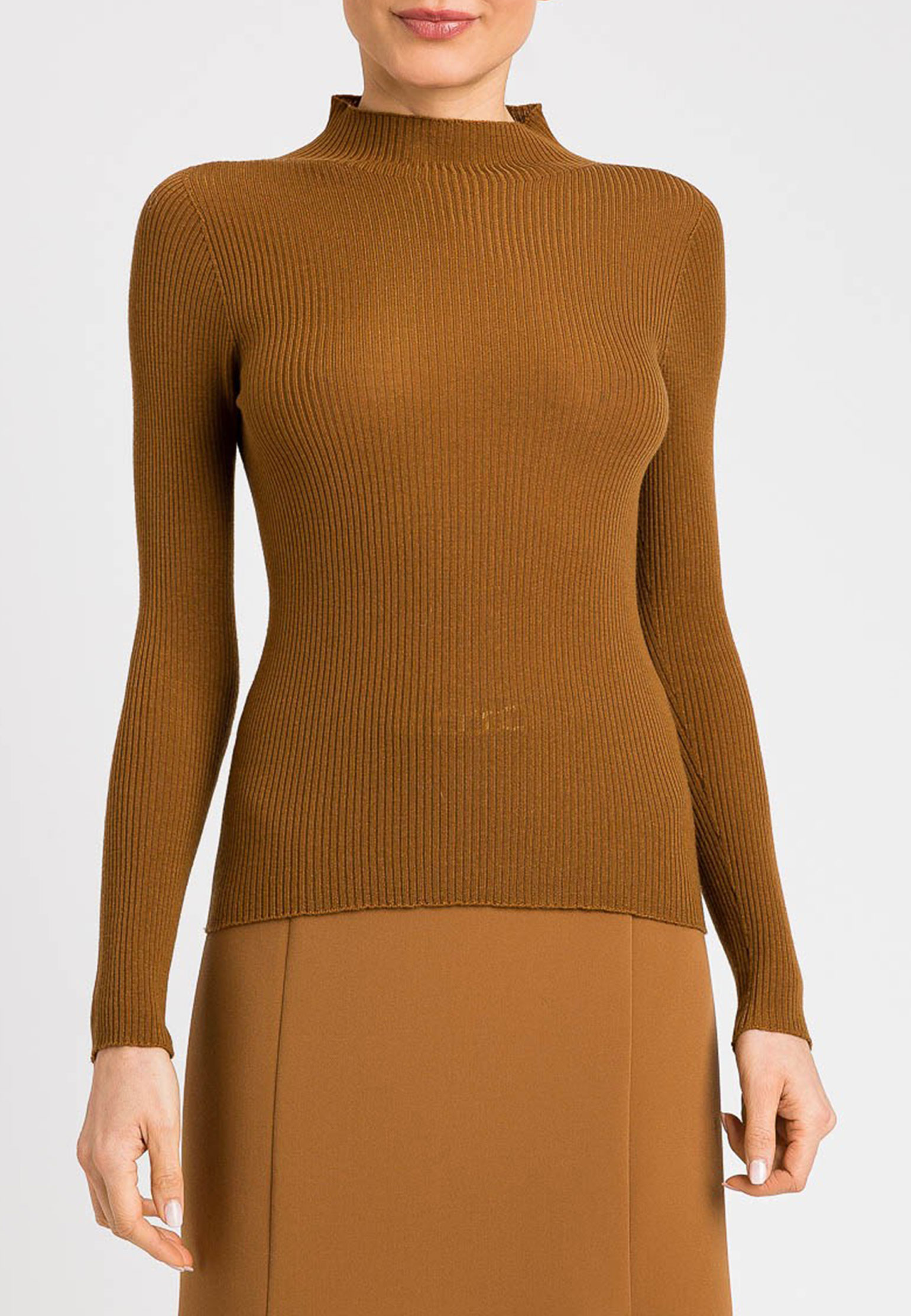 Пуловер TWINSET Milano Коричневый, размер M 164887 - фото 1