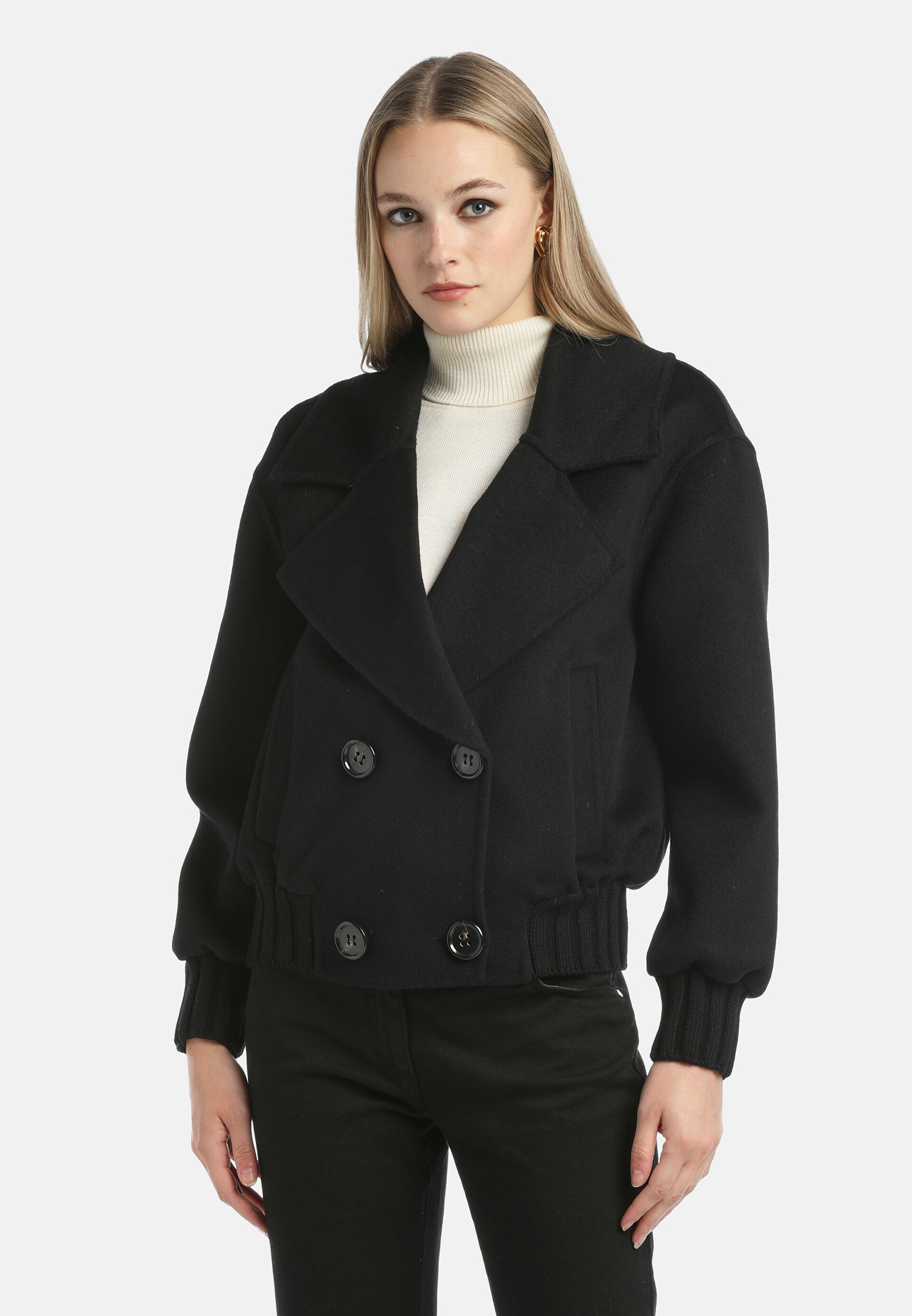 

Полупальто LUISA SPAGNOLI, Черный, Черный