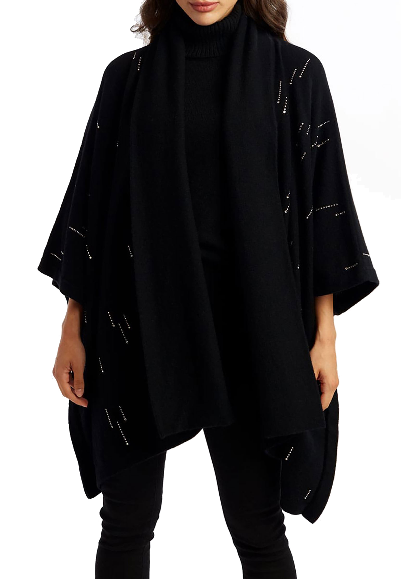 

Пончо WILLIAM SHARP, Черный, Черный