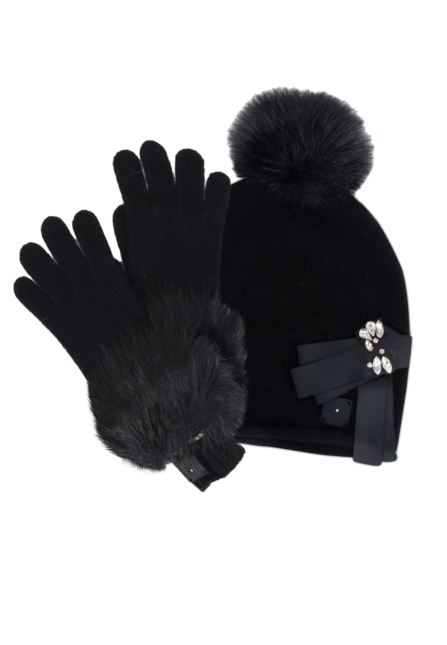Комплект шапка и перчатки LIU JO Черный 107058 