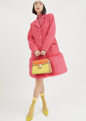 Розовое пальто Kate Spade