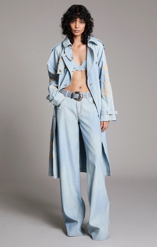 Джинсовый тренч Ermanno Scervino