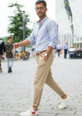 Образ для мужчин с укороченными брюками
