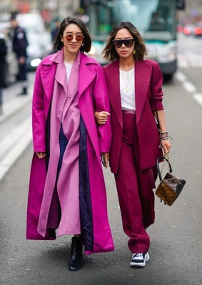 Модные женские образы в стиле casual в розовом цвете 