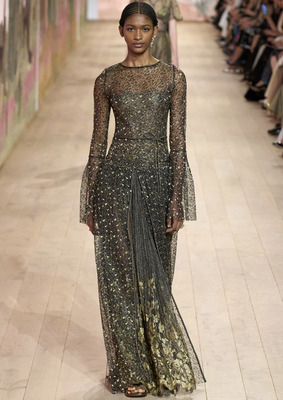 Прозрачное платье Christian Dior
