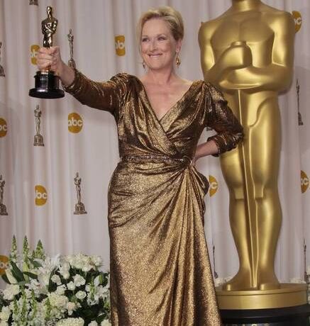 Мерил Стрип на вручении премии Оскар 2012 год