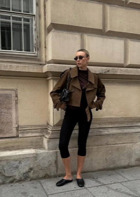 Tatiana Ivanova в замшевой куртке