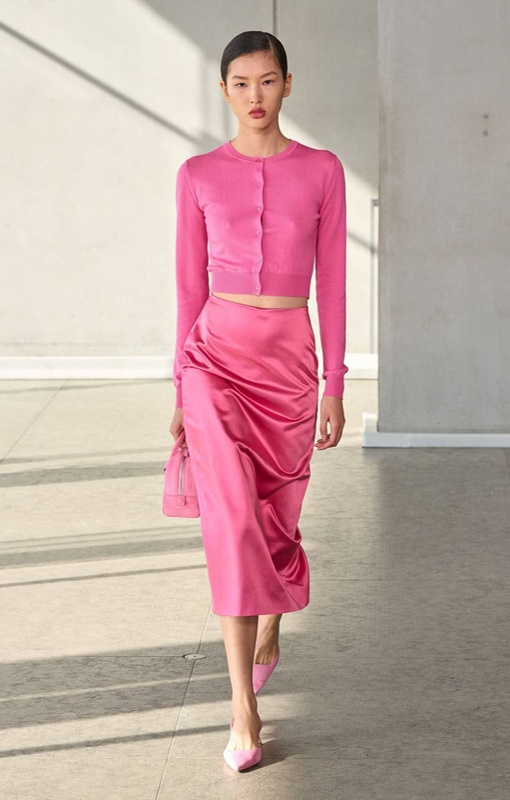 Розовая юбка Carolina Herrera