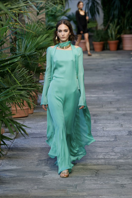 Платье мятного цвета Luisa Spagnoli
