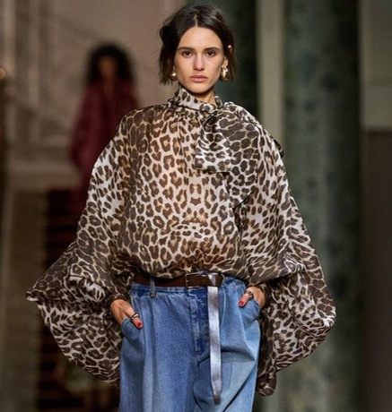 Леопардовая блуза Zimmermann