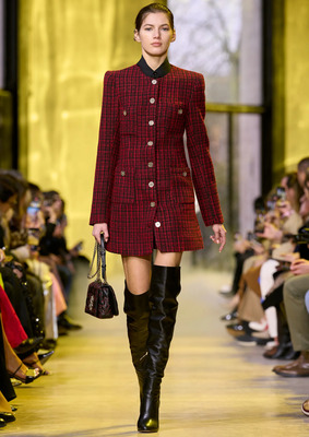 Клетчатое платье Elie Saab