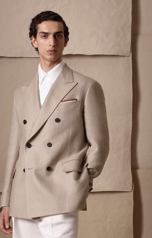 Бежевый пиджак Corneliani