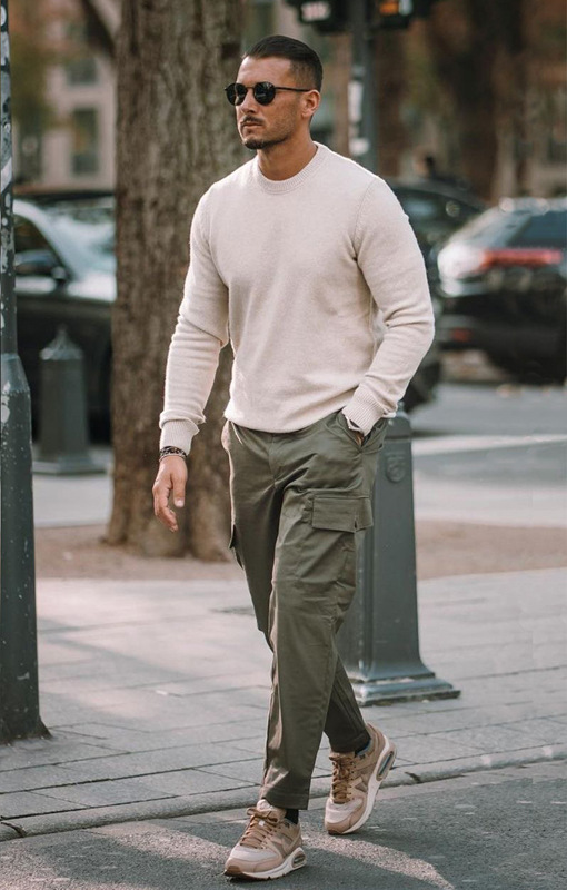 С чем носить мужские брюки карго - собрали 11 стильных сочетаний - ElytS.ru