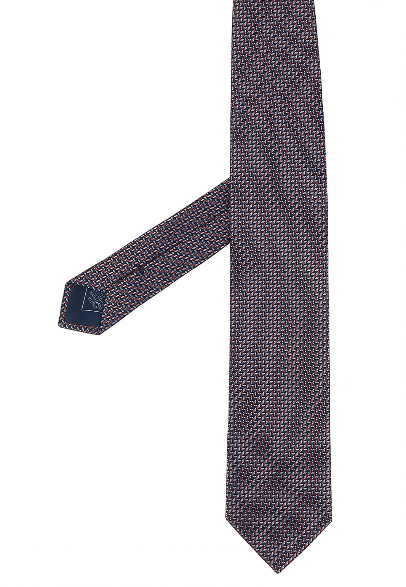 Бордовый галстук с рисунком BRIONI
