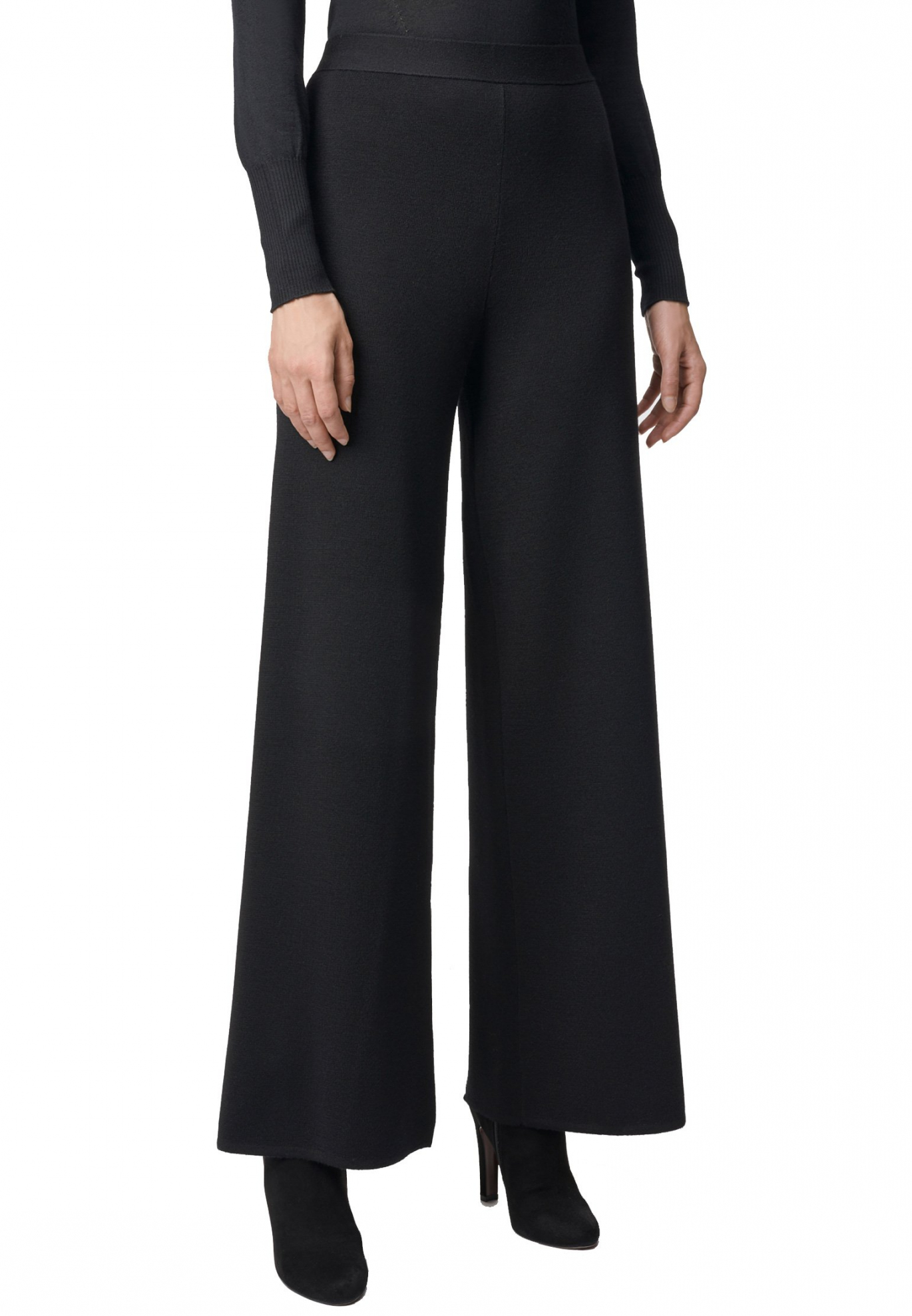 Черные расклешенные брюки LUISA SPAGNOLI