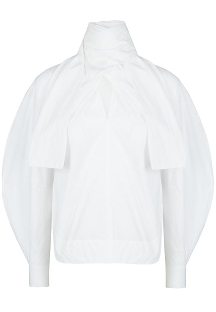 Белая блуза GANNI