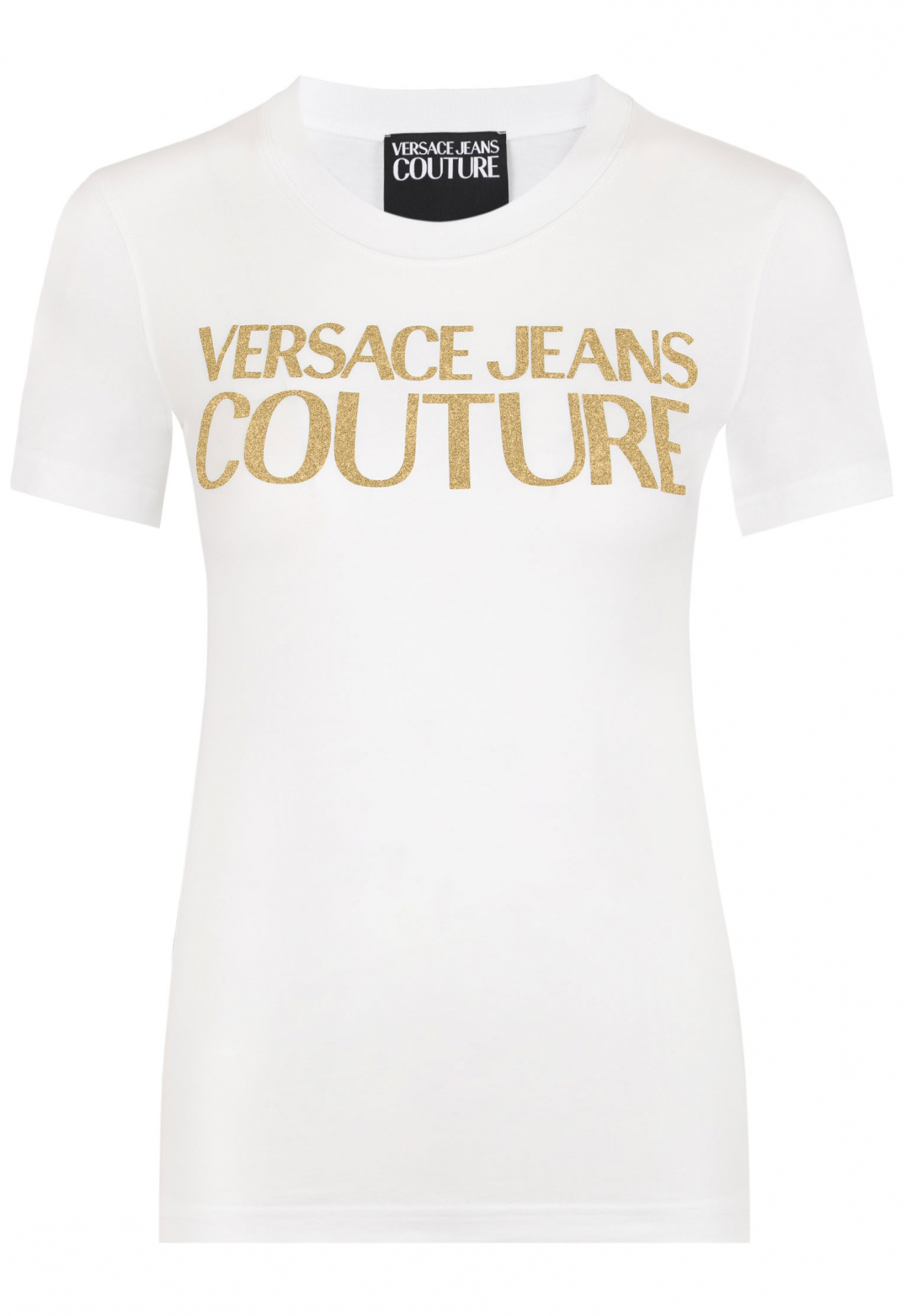 Белая футболка с принтом VERSACE JEANS COUTURE