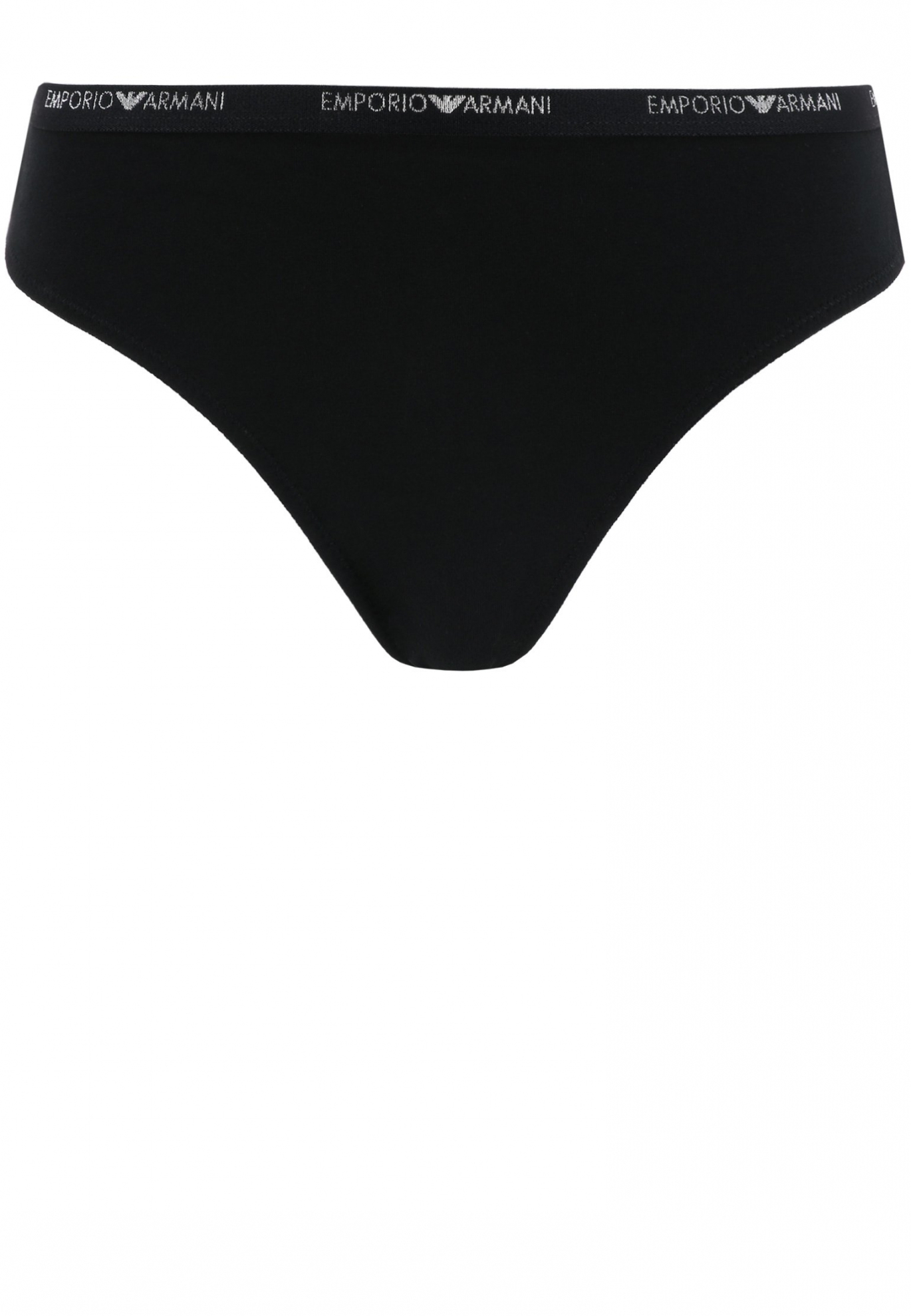 Черные трусы с логотипом EMPORIO ARMANI Underwear