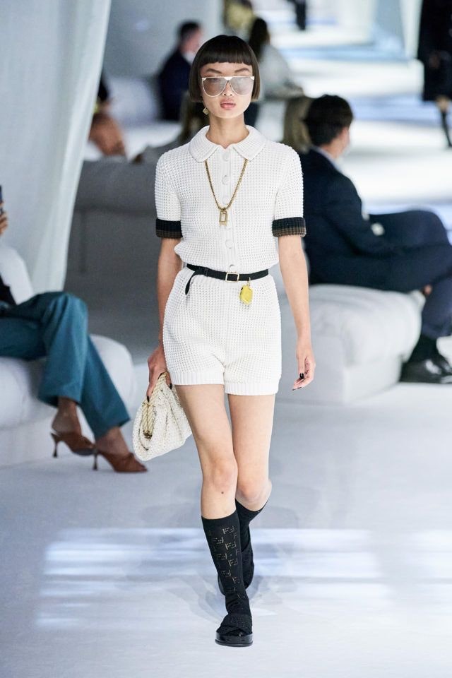 Вязаный комбинезон от Fendi