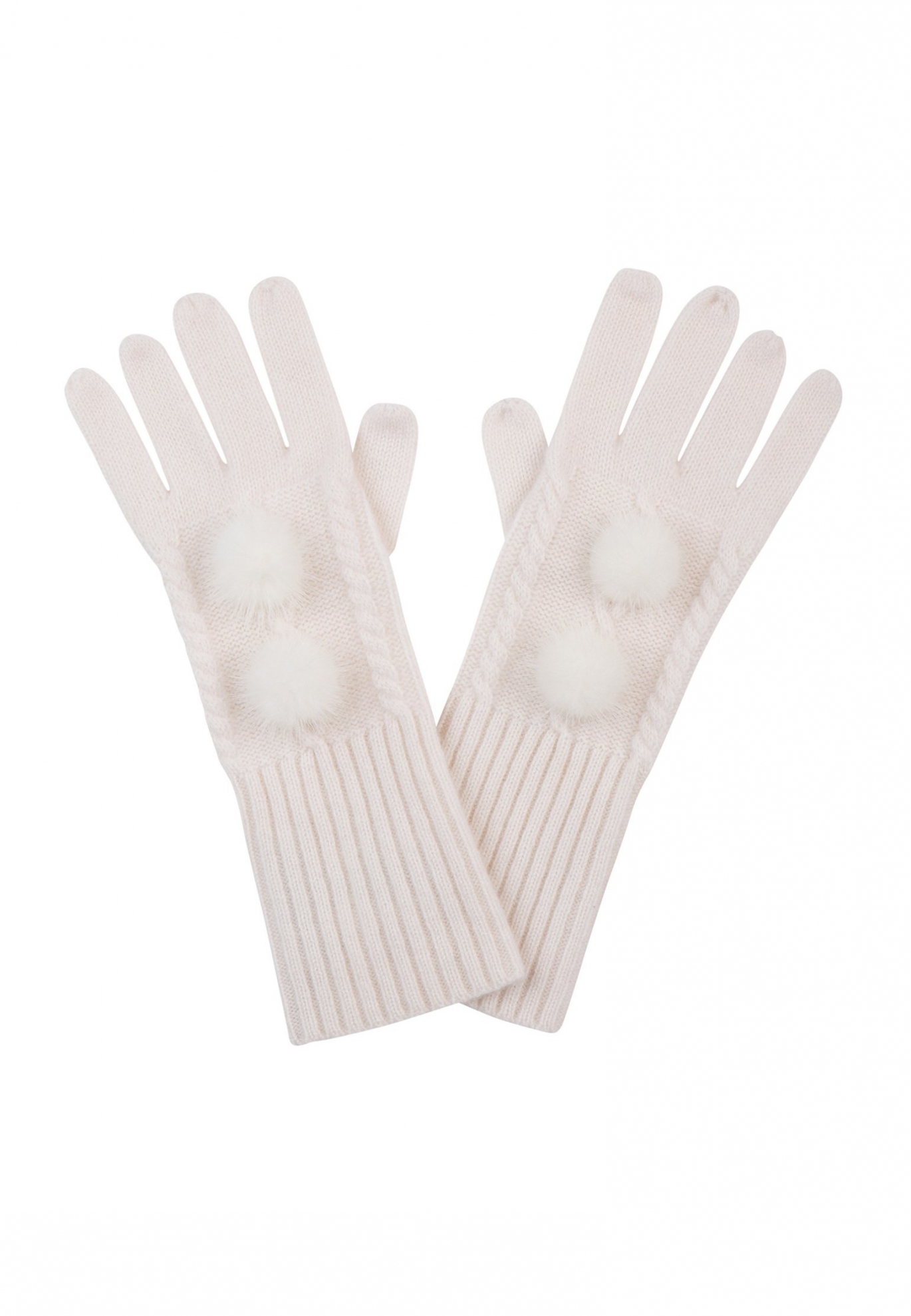 Белые перчатки MAX & MOI