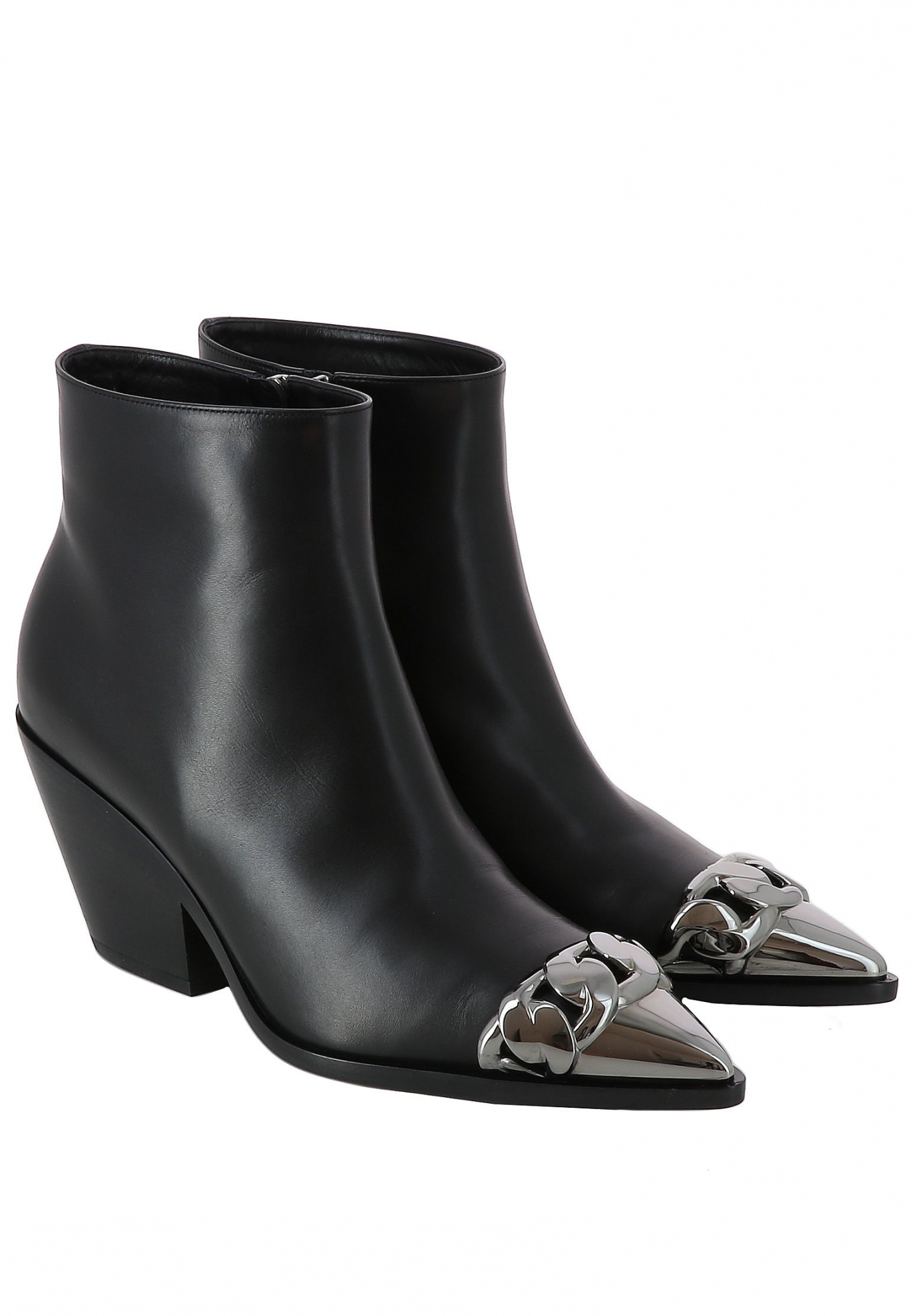 Черные казаки с серебряным декором CASADEI