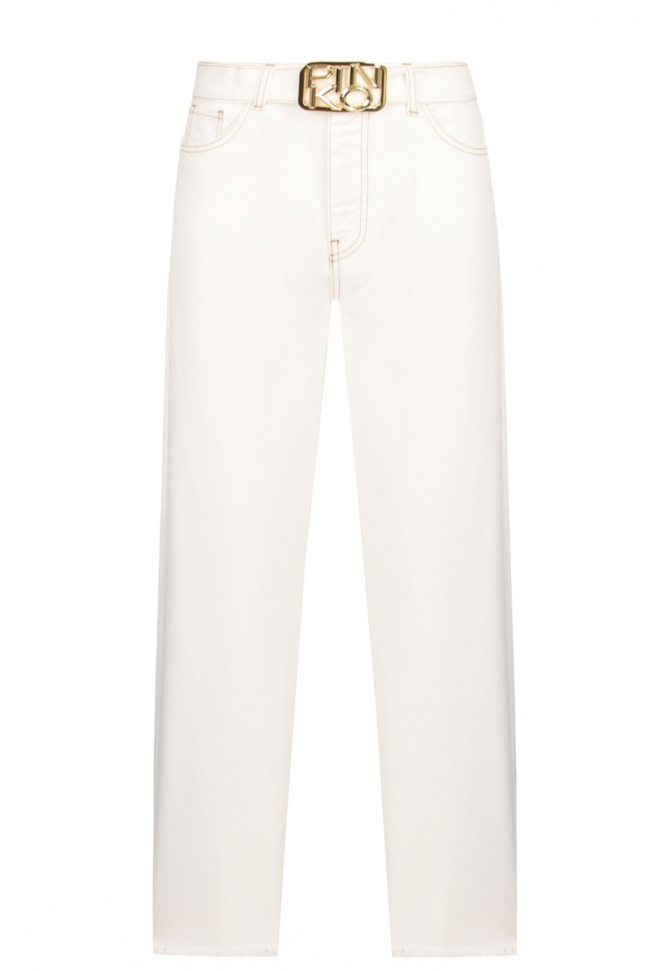 Белые прямые джинсы PINKO