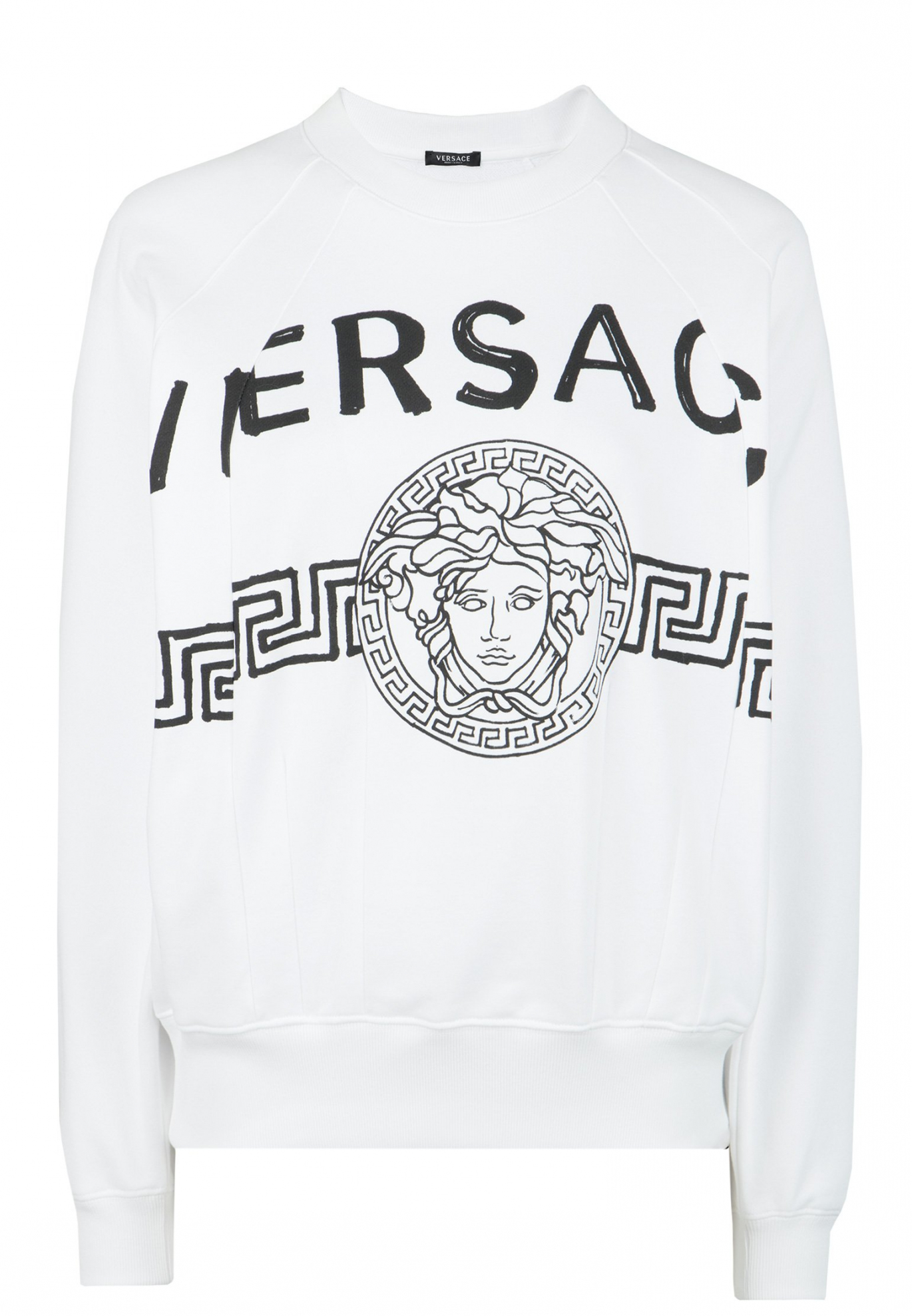 Белый свитшот VERSACE