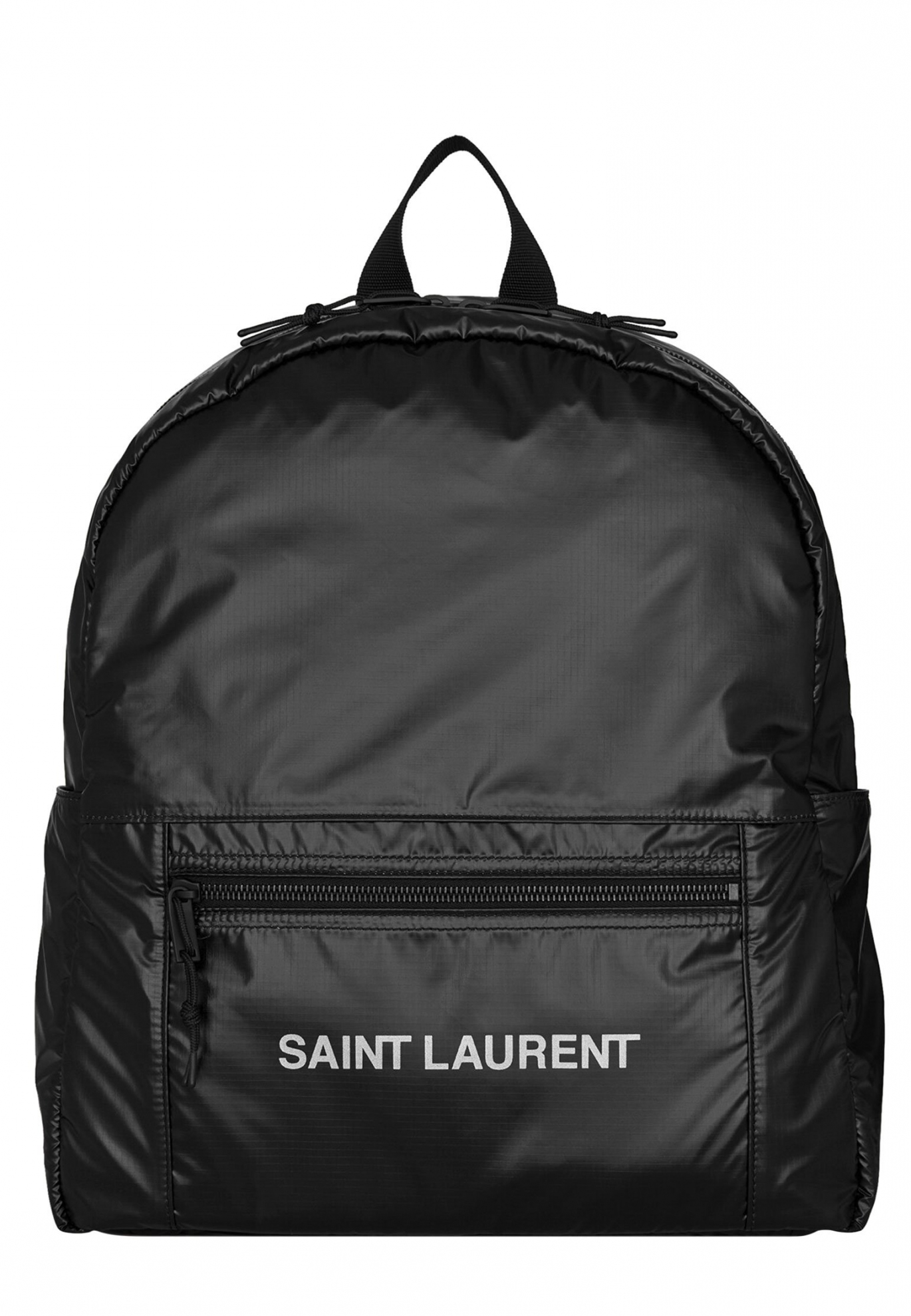 Черный рюкзак с внешним карманом SAINT LAURENT