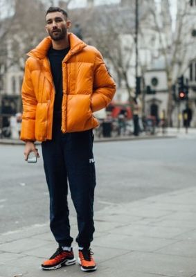 Оранжевая куртка мужская