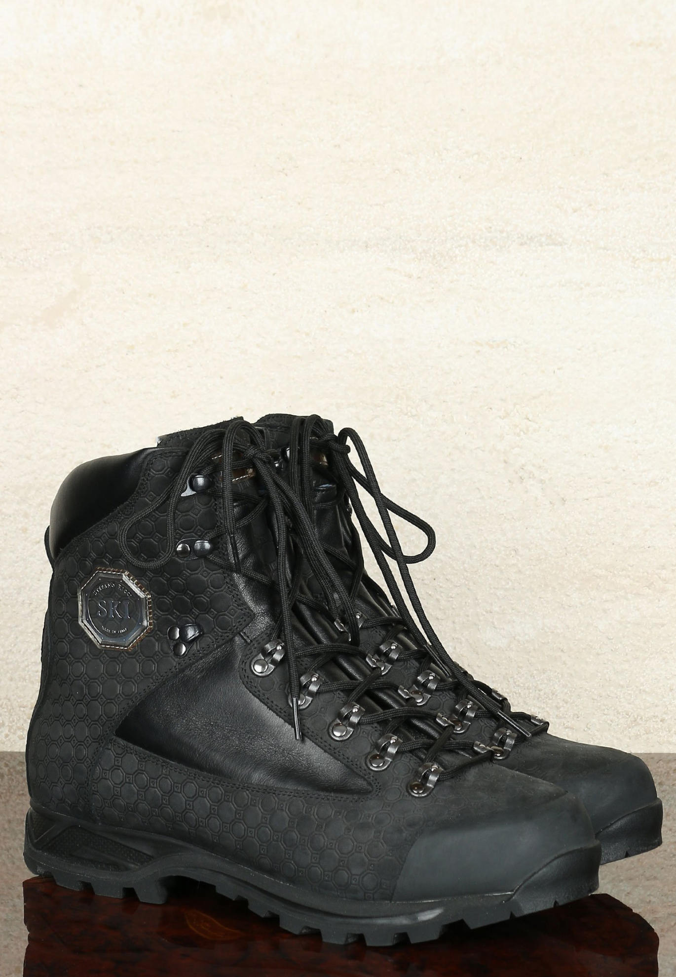 Черные горные ботинки STEFANO RICCI