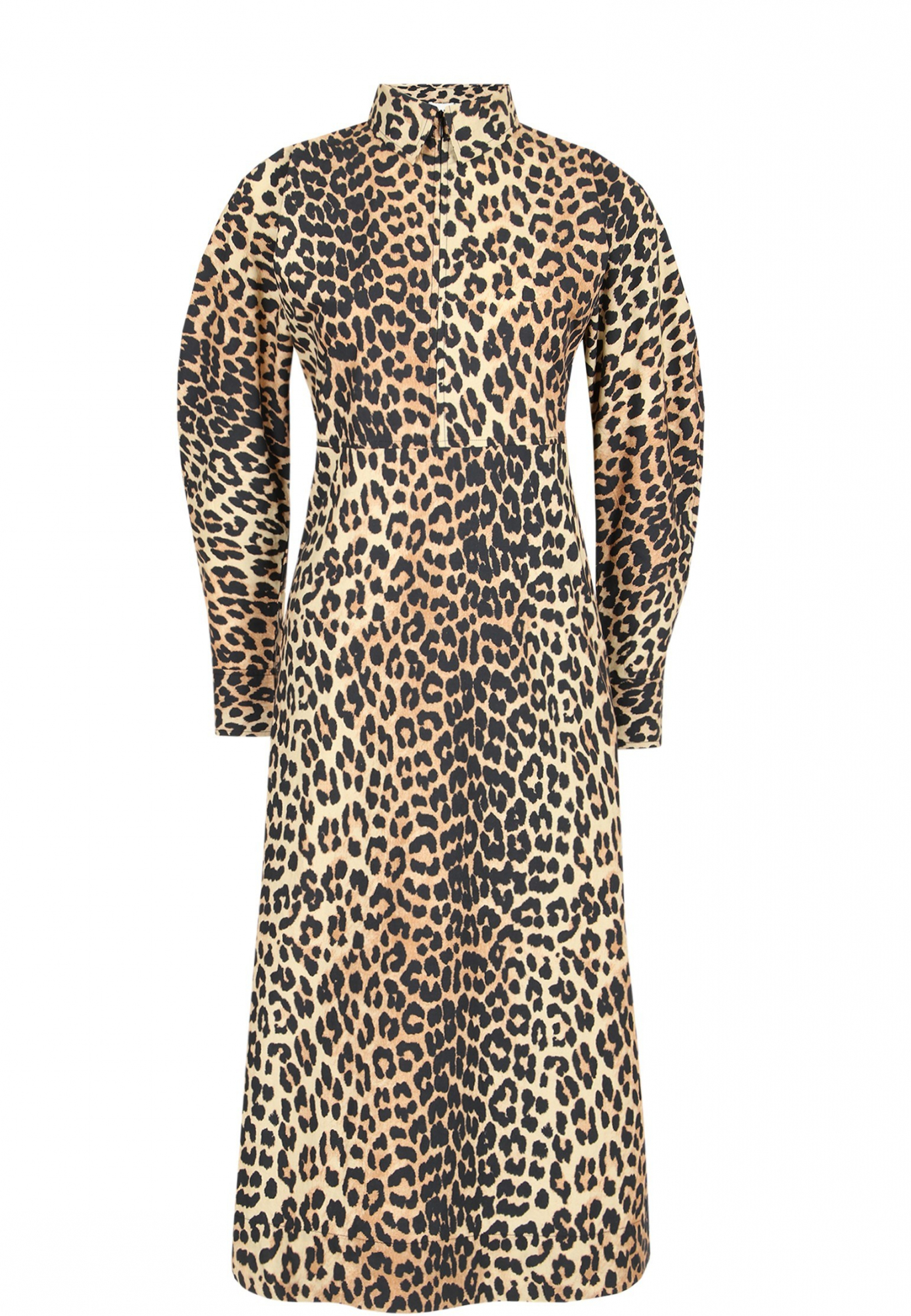 Леопардовое платье GANNI