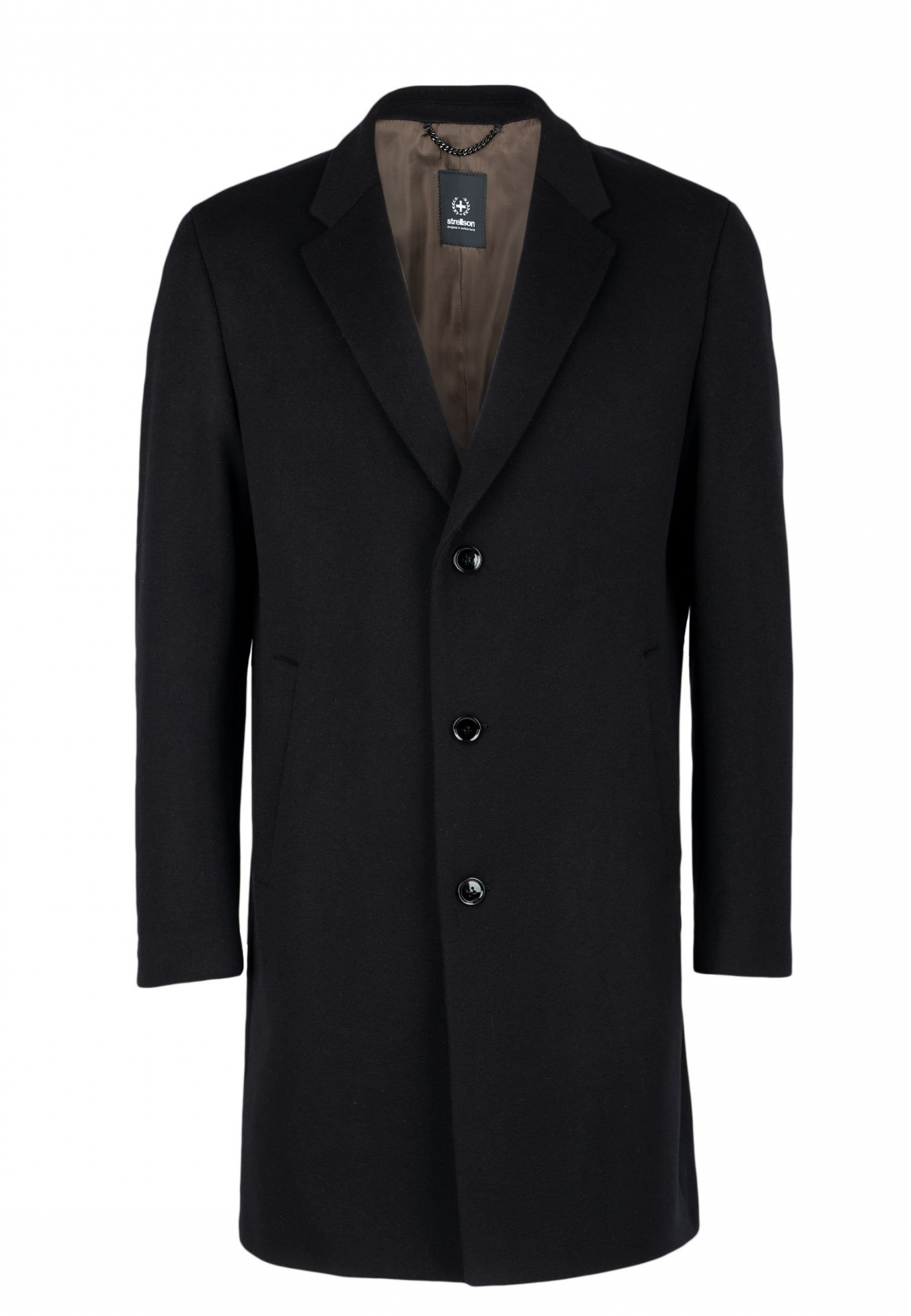 Черное пальто STRELLSON