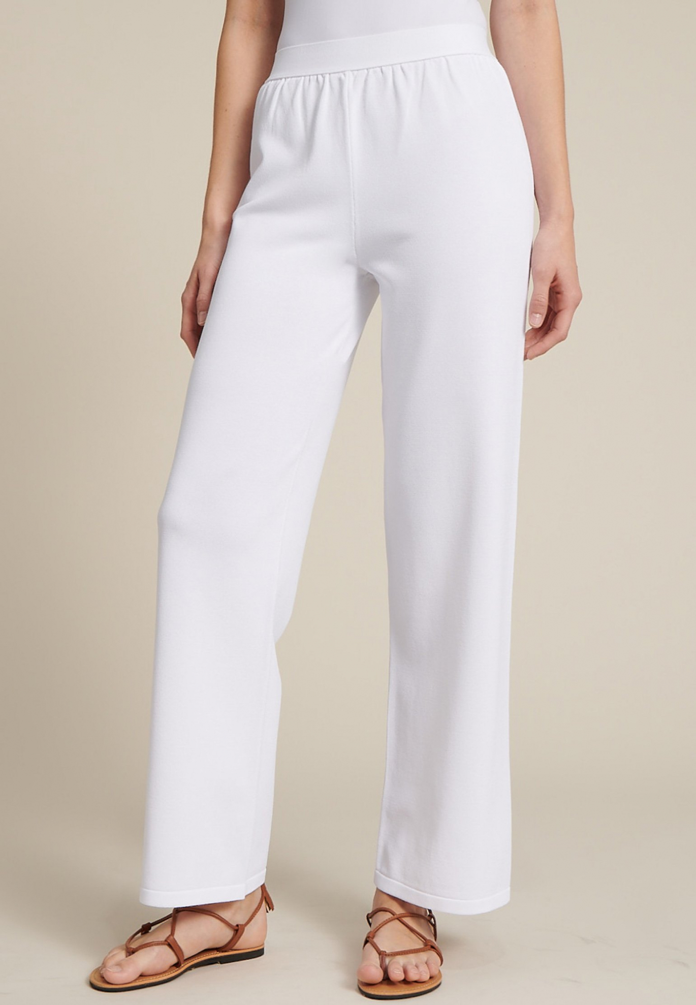 Белые прямые брюки LUISA SPAGNOLI